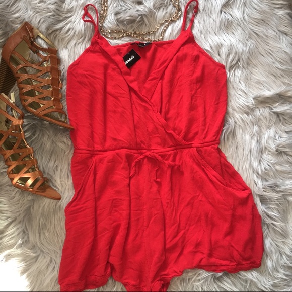 Express Pants - NEW Express Red Romper